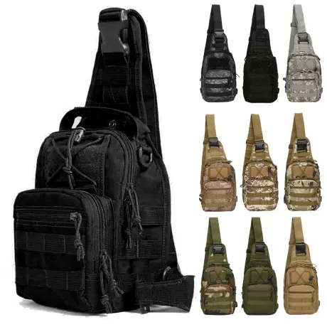 Tactical Shoulder Backpack Rover EDC Outdoor CCW Sling Bag Waterproof Hiking Camping Pack Concealed Range Bag Hunting Daypack