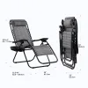Adjustable Steel Mesh Zero Gravity Recliner Chairs with Pillow & Cup Holder for Patio Beach Outdoor, Custom