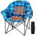 Heated Oversized Camping Chair,3-Level Heat Back&Seat,Portable Foldable Heavy-Duty Moon Chair for Lawn Patio Picnic,Custom