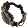 Tactical Anti-fog Goggles Ski Airsoft CS Protective Glasses Transparent Black 2 Lens Motocross Dustproof Goggles with Micro Fan