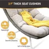 Oversized Padded Papasan Chair Set w/ Cushion & Frame Comfy Lounge Patio Indoor Outdoor 350lbs Capacity Custom