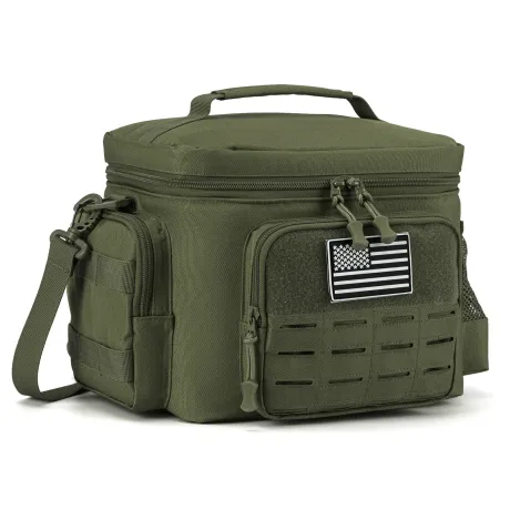 Tactical Lunch Box for Men Outdoor Heavy Duty Lunch Bag Work Leakproof Insulated Durable Thermal Cooler Bag Meal Camping Picnic