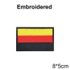 PVC/Embroider Flag Patches UK Spain France Germany US Russia Tactical Hook Badge Rubber Shoulder Emblem Applique
