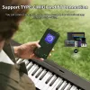 88-Key Foldable Electronic Piano Portable Electric Keyboard MIDI USB BT Connectivity Rechargeable with Music Stand/Piano Bag/Sus