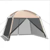 Outdoor Camping Mosquito Nets Tents 6-15 Person Rainproof Silver Glue Sunscreen Beach Picnic Sunshade Canopy Camping Equipment