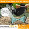 Oversized Aluminum Hammock Chair w/ Footrest Folding Adjustable Back Seat Lightweight Rocking Camp Outdoor Patio Custom
