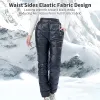 Goose Down Pants Men Women Winter Warm Down Pants Outdoor Waterproof Hiking Pants Lightweight 90% White Goose Feather Filling