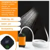 Outdoor Camping Shower Portable Electric Shower Pump IPX7 Waterproof for Camping Hiking Backpacking Travel Beach Pet Watering