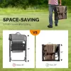 Heavy Duty Folding Chair with Side Table & Carry Bag, Portable Outdoor Camp Chair for Beach Fishing Picnic Lawn, Custom