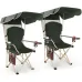 Portable Folding Camping Chair with Canopy Shade UV 600D Oxford for Outdoor Beach Picnic Fishing, Custom