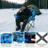 Heated Oversized Camping Chair,3-Level Heat Back&Seat,Portable Foldable Heavy-Duty Moon Chair for Lawn Patio Picnic,Custom