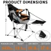 Oversized Aluminum Hammock Chair w/ Footrest Folding Adjustable Back Seat Lightweight Rocking Camp Outdoor Patio Custom
