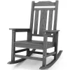 Oversized Outdoor Rocking Chair Weather Resistant Patio Porch Rocker 350lb Custom