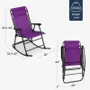 Zero Gravity Rocking Chair Folding Reclining Patio Lounge Adjustable Pillow Lawn Beach Camping 300lb, Custom