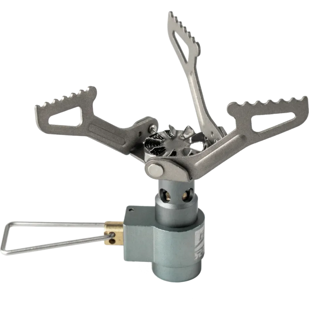 Titanium Mini Camping Gas Burners 25g One-Piece Pocket Stove Outdooor Hiking Folding Cooking Furnace Portable