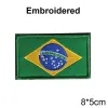 PVC/Embroider Flag Patches UK Spain France Germany US Russia Tactical Hook Badge Rubber Shoulder Emblem Applique