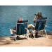 Portable Anti-Rust Marine Grade Aluminum Frame Folding Beach Chair 300lb Padded Backpack Straps 8lb Breathable Outdoor Custom