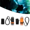 Diving Strobe Flashlight High Brightness LED Waterproof Battery Powered 60M Dive Strobe Light for Underwater Adventure