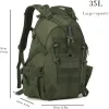 40L Tactical Backpack for Men Camping Hiking Backpacks Reflective Outdoor Travel Bags Survival Molle Climbing Rucksack Bag