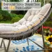 Oversized Padded Papasan Chair Set w/ Cushion & Frame Comfy Lounge Patio Indoor Outdoor 350lbs Capacity Custom