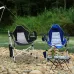 Oversized Aluminum Hammock Chair w/ Footrest Folding Adjustable Back Seat Lightweight Rocking Camp Outdoor Patio Custom