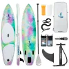 3.2M Inflatable Stand Up Paddle Board SUP Board with Removable Fin for Adults/ Kids