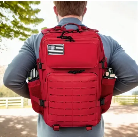 25L/45L Tactical Backpack Outdoor for Women/men Laser Cut Molle Hiking 3Day pack School Bag Gym Rucksack with Dual Cup Holder