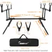 Adjustable Retractable Carp Fishing Rod Stand Holder Fishing Pole Pod Stand with 3 Fishing Bite Alarms 3 Fishing Bait Swinger