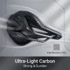 Ultralight 3D Printed Bike Saddle 160g, Comfortable Breathable Racing Bicycle Seat for MTB Road Mountain Bike Cycling