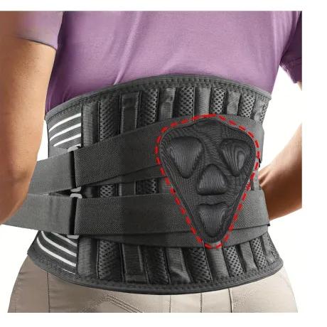 Back Brace with Lumbar Pad,6 Flexible Support,Back Brace for Men Lower Back,Lightweight Back Brace for Lower Back Pain