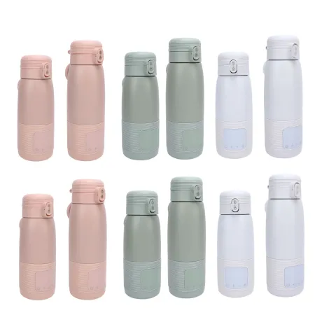 Battery Operated Bottle Warmer Lightweight 37℃-55℃ Temperature Control Heatproof Portable Milk Warmer Rechargeable for