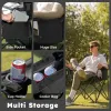 Oversized Heavy Duty Folding Camp Chair 450lbs Wide Portable Cooler Cup Holder Carry Bag Outdoor Lawn Sports Custom