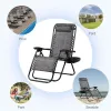 Adjustable Steel Mesh Zero Gravity Recliner Chairs with Pillow & Cup Holder for Patio Beach Outdoor, Custom