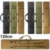 120cm Rifle Gun Case Soft Gun Bag Tactical Shotguns Storage Bag Rifle Carrier Pouch Hunting Gun Backpack for Shooting Range