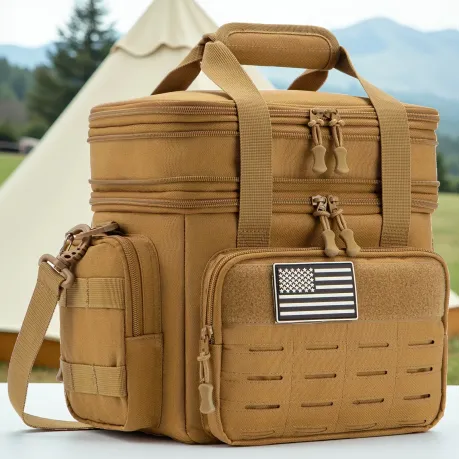 18L Insulated Cooler Bag Tactical Lunch Box for Men Expandable Work Camping Outdoor Picnic Heavy Duty Leakproof Thermal Bag