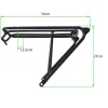 Folding Bike Standard Rear Racks Aluminum Alloy Bicycle Luggage Carrier Rear Cargo Rack