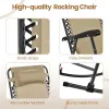 Zero Gravity Rocker Folding Lounge Chair w/ Cupholder & Pillow Ergonomic Lawn Patio Rest , Custom