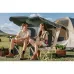 Portable Folding Camping Chair with Canopy Shade UV 600D Oxford for Outdoor Beach Picnic Fishing, Custom