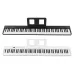 88-Key Foldable Electronic Piano Portable Electric Keyboard MIDI USB BT Connectivity Rechargeable with Music Stand/Piano Bag/Sus
