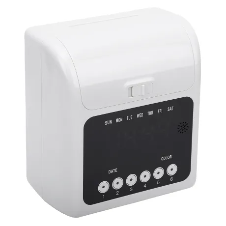 Electronic Employee Time Clock Machine with 100 Attendance Cards 2 Ribbons Easy Time Tracking for Small Businesses Wall Mount