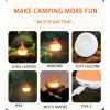 Super Mini Retro Snow Camping Lantern USB Rechargeable Haning Hook Night Light Battery Powered Tent Table Light For Camping