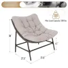 Oversized Padded Papasan Chair Set w/ Cushion & Frame Comfy Lounge Patio Indoor Outdoor 350lbs Capacity Custom