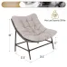 Oversized Padded Papasan Chair Set w/ Cushion & Frame Comfy Lounge Patio Indoor Outdoor 350lbs Capacity Custom