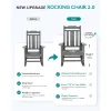 Oversized Outdoor Rocking Chair Weather Resistant Patio Porch Rocker 350lb Custom