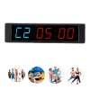 Gym Timer Gym Timer Clock 6 Digits Digital Display Workout Interval Timer Countdown Up Stopwatch for Home Fitness 12/24 Hours
