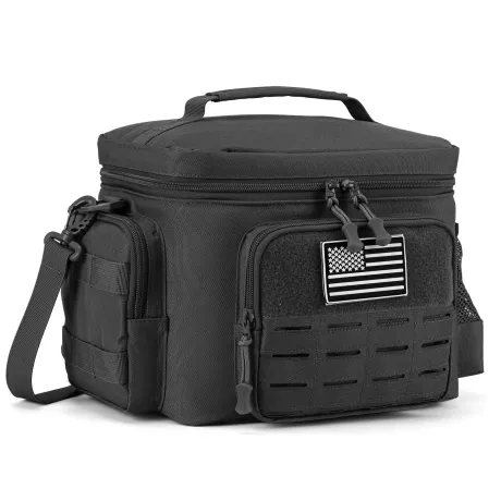 Tactical Thermal Cooler Bag Outdoor Heavy Duty Lunch Box Work Leakproof Insulated Durable Lunch Bag for Men Meal Camping Picnic