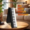 88-Key Foldable Electronic Piano Portable Electric Keyboard MIDI USB BT Connectivity Rechargeable with Music Stand/Piano Bag/Sus