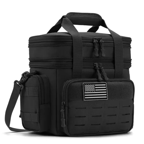 18L Tactical Lunch Box for Men Expandable Heavy Duty Insulated Cooler Bag Leakproof Thermal Bag Work Camping Outdoor Picnic