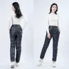 Goose Down Pants Men Women Winter Warm Down Pants Outdoor Waterproof Hiking Pants Lightweight 90% White Goose Feather Filling