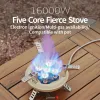 Camping Gas Stove High Pressured Hiking Burner 16000W BRS-201 Windshield Butane Gas Burner With Pizeo Ignition for Traveling